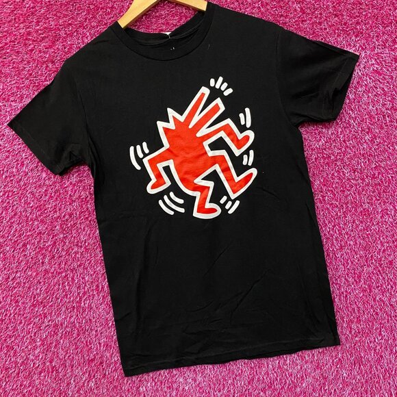 Keith Haring Dancing Dog Graphic Design T-shirt Small - Picture 3 of 4